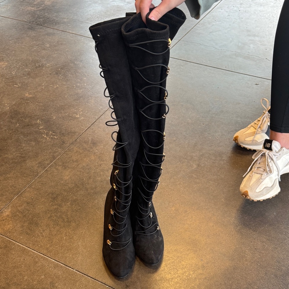 Venus knee over knee heel boots